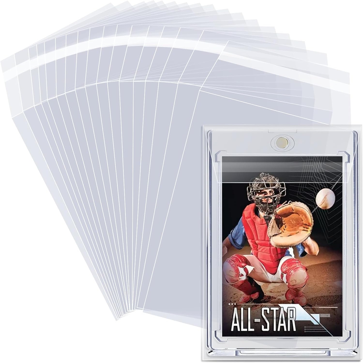 100Pcs 3.2X4.6 Card Sleeves Fi - Card Penny Sleeve 评论和价格