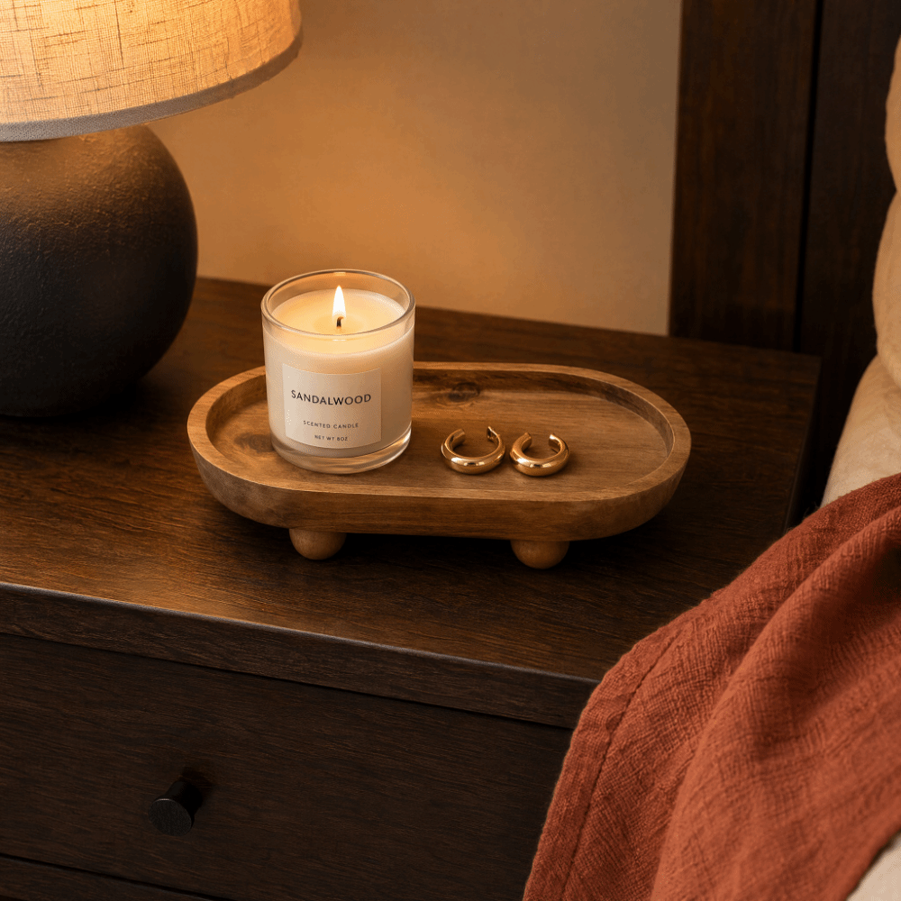 Wooden Oval Elevated Display T - Display Risers Set 评论和价格