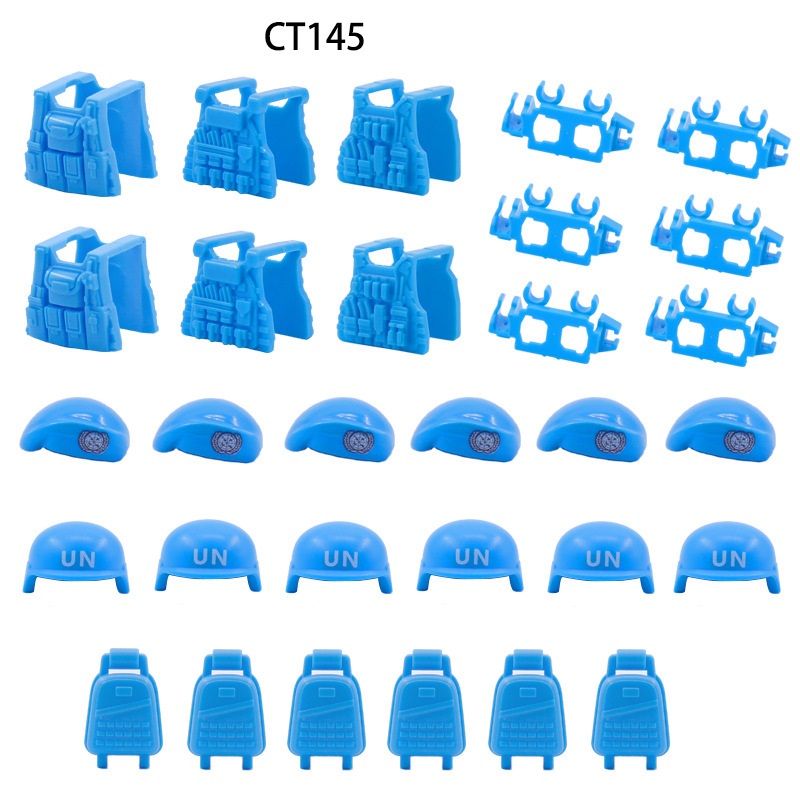 UN peacekeeping Forc Beret Bul - Lego Minifigure Holder 评论和价格