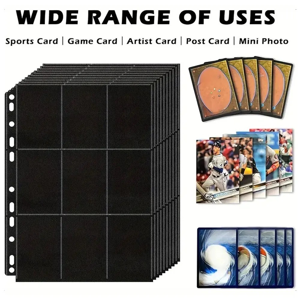 10Pack Black 9-Pocket A4 Tradi - Trading Card Binder 评论和价格