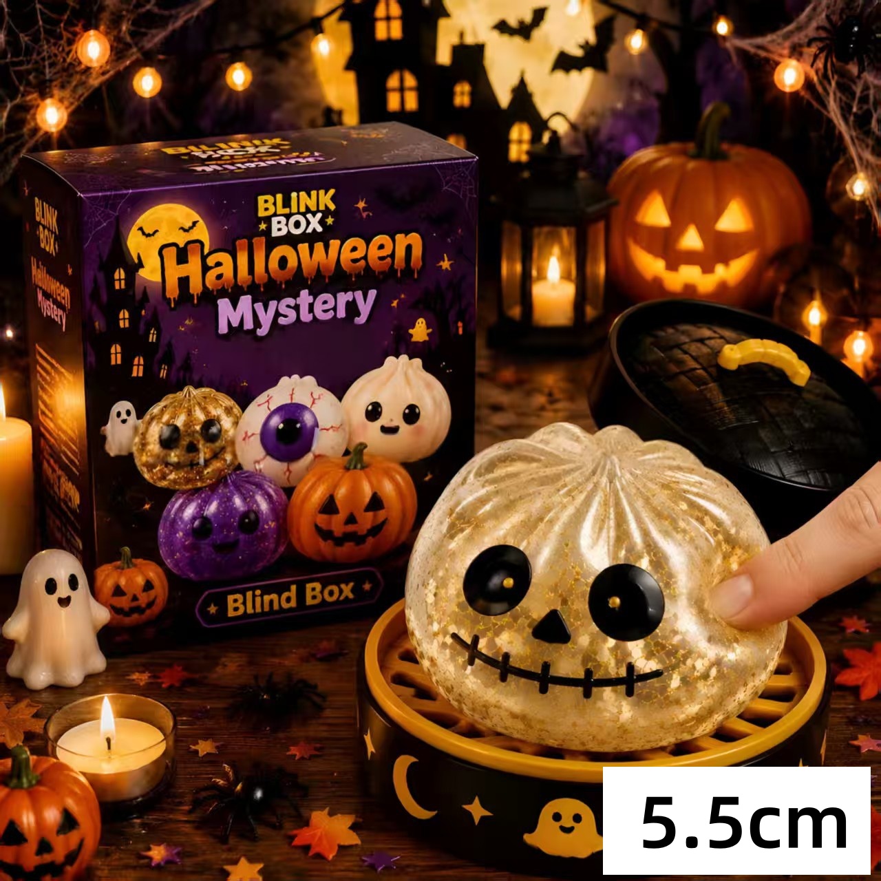 5.5cm Halloween ghost pinch mu - Vinyl Figure Blank 评论和价格